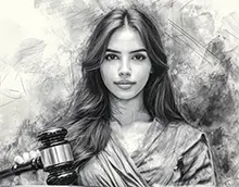 Ritratto a carboncino di Lucia M.